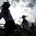 Skyline lacrosse players run drills during practice on Monday, April 8. Daniel Brenner I AnnArbor.com